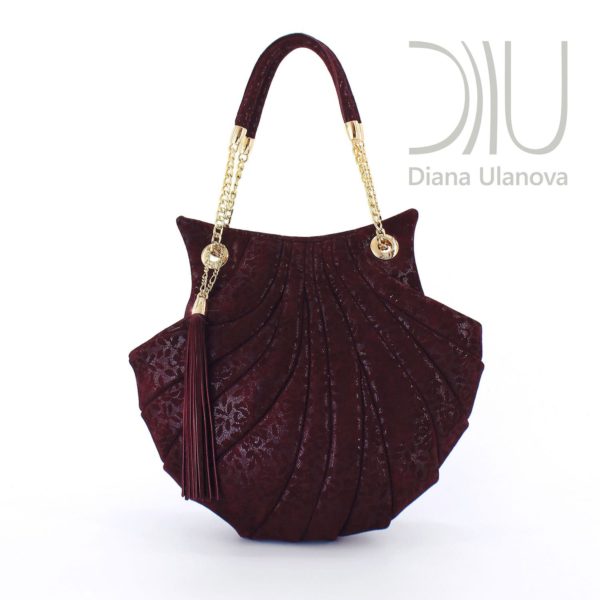 Lady Handbags Designers. Shell Burgundy 1 by Diana Ulanova. Buy on women-bags.com