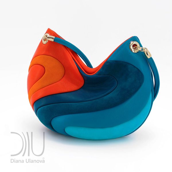 Designer Handbag. Yin &Amp; Yang Orange/Blue by Diana Ulanova. Buy on women-bags.com