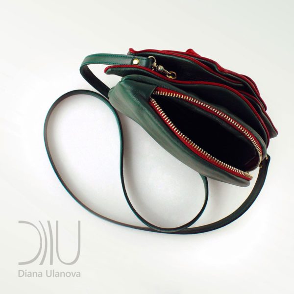 Mini Leather Bag. Rose Mini Green by Diana Ulanova. Buy on women-bags.com