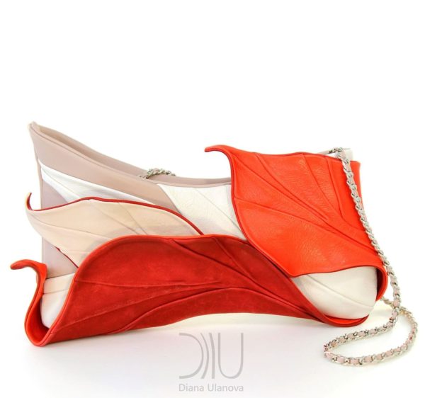 Clutch Bags Designer Sale. Tropic Beige/Red by Diana Ulanova. Buy on women-bags.com